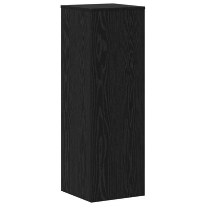 Plantenstandaard 2 pcs Zwart Eiken 33 x 33 x 100 cm