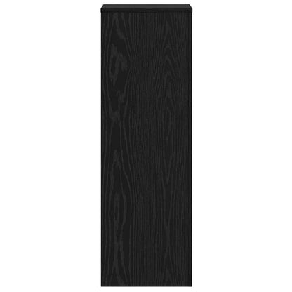 Plantenstandaard 2 pcs Zwart Eiken 33 x 33 x 100 cm