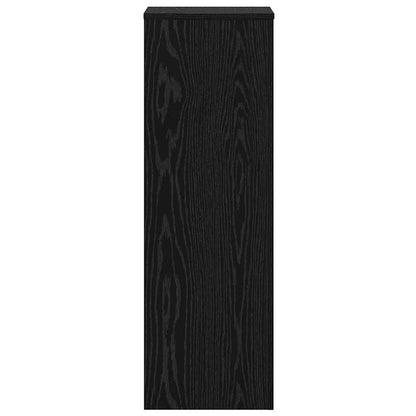 Plantenstandaard 2 pcs Zwart Eiken 33 x 33 x 100 cm