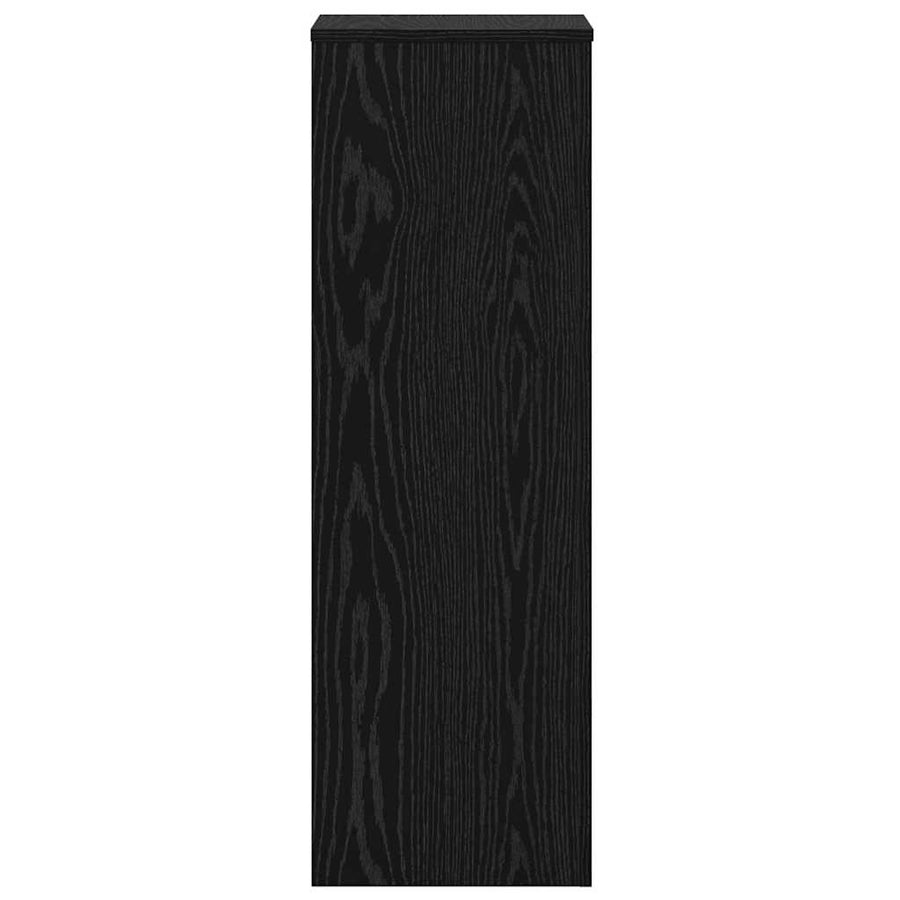 Plantenstandaard 2 pcs Zwart Eiken 33 x 33 x 100 cm