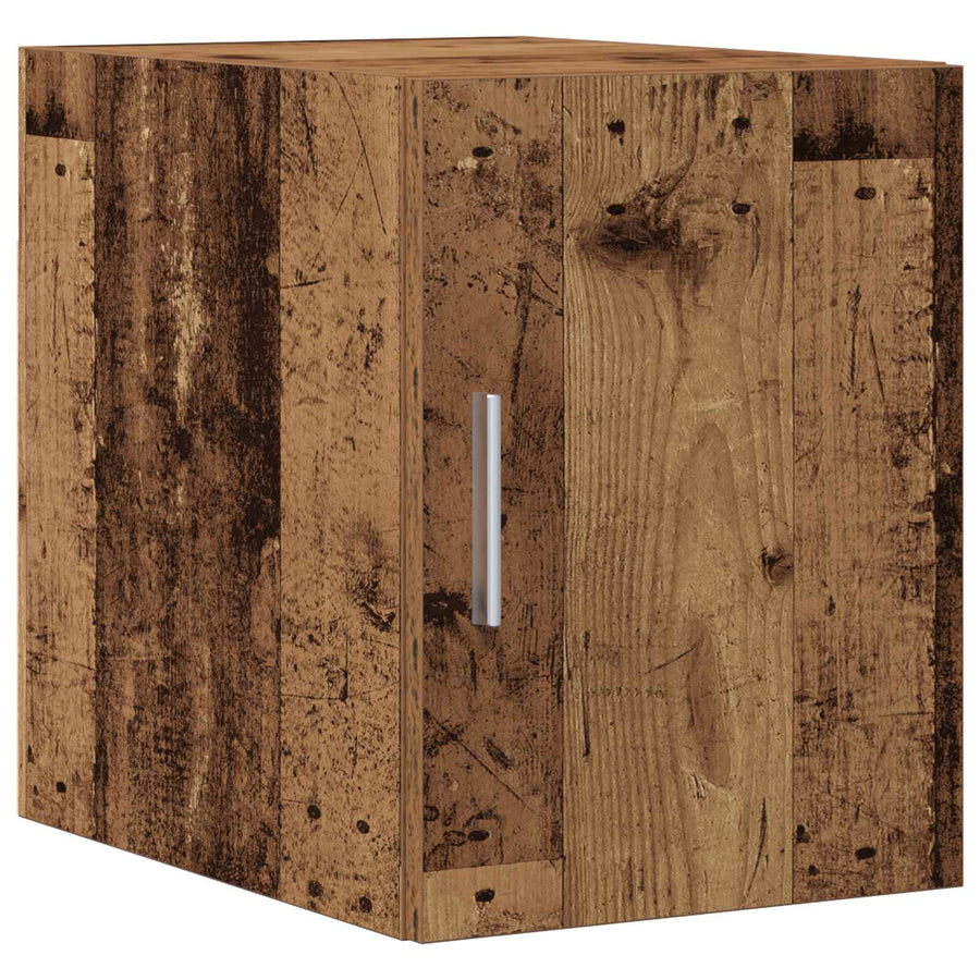 2-delige opbergkast met planken 2 pcs Oud hout Bewerkt hout