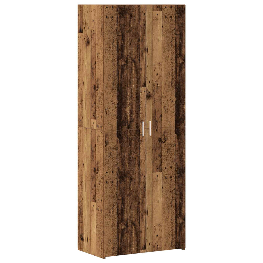Opbergkast 2 pcs Oudhout 70 x 42,5 x 185 cm