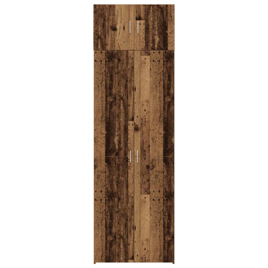 Opbergkast 2 pcs Oudhout 70 x 42,5 x 185 cm