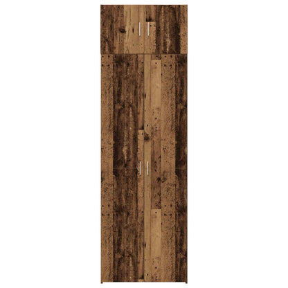Opbergkast 2 pcs Oudhout 70 x 42,5 x 225 cm