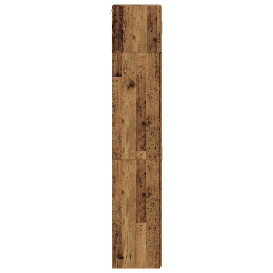Opbergkast 2 pcs Oudhout 70 x 42,5 x 225 cm