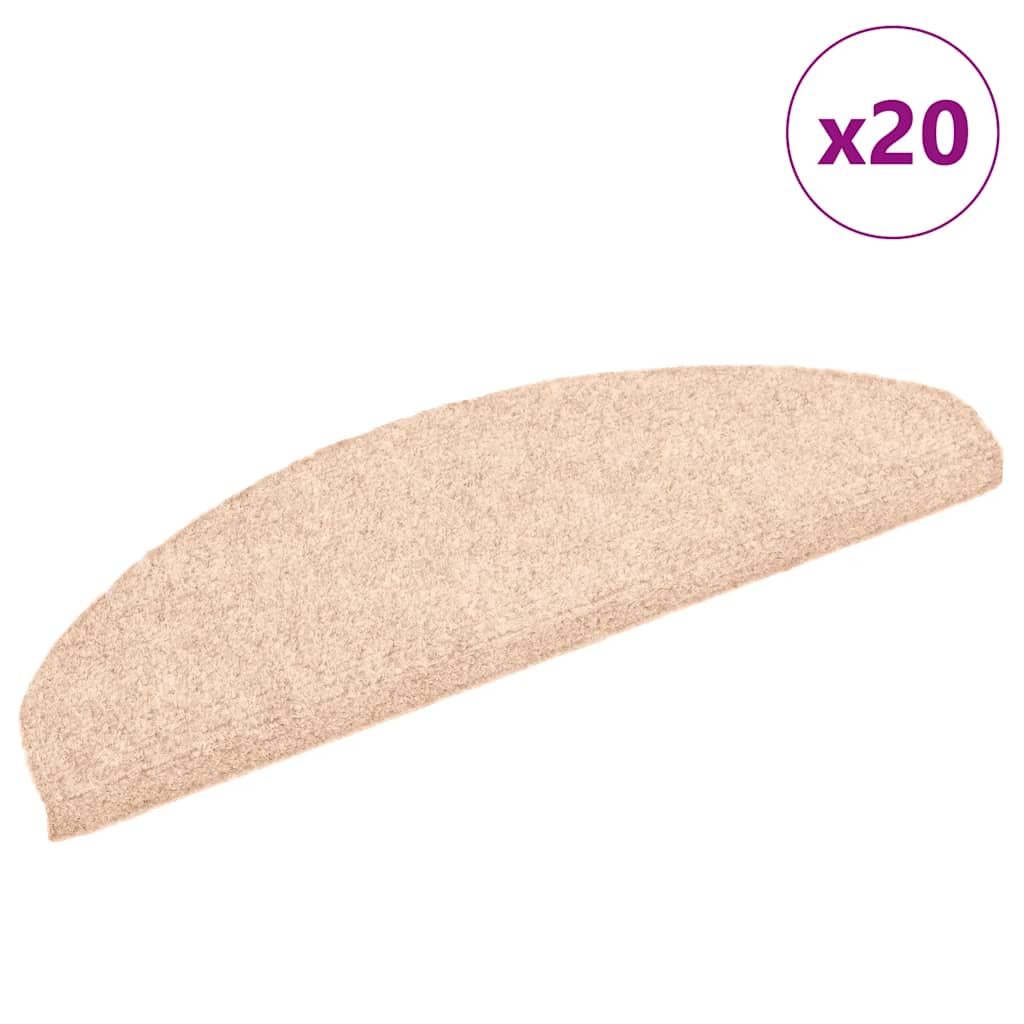 Trapmatten zelfklevend 20 st 65x21x4 cm crèmekleurig