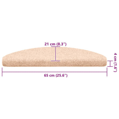 Trapmatten zelfklevend 20 st 65x21x4 cm crèmekleurig