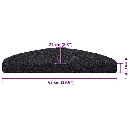 Trapmatten zelfklevend 20 st 65x21x4 cm zwart
