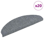 Trapmatten 20 stuks 65x21x4 cm lichtgrijs