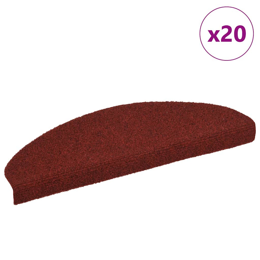 Trapmatten zelfklevend 20 st 65x21x4 cm rood