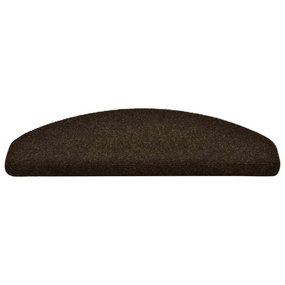 Trapmatten Zelfklevend 20 stuks 65x21x4 cm Bruin Halfrond Groot
