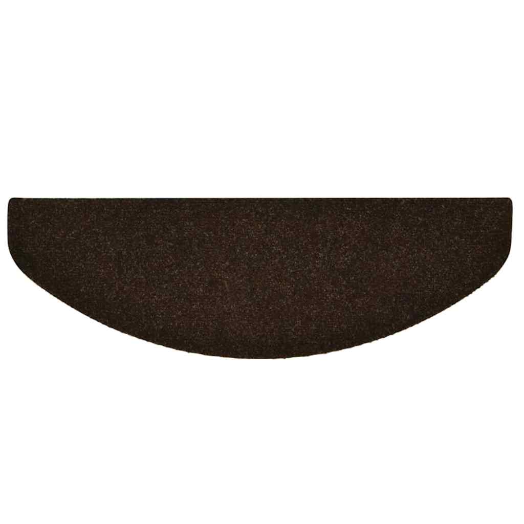 Trapmatten Zelfklevend 20 stuks 65x21x4 cm Bruin Halfrond Groot