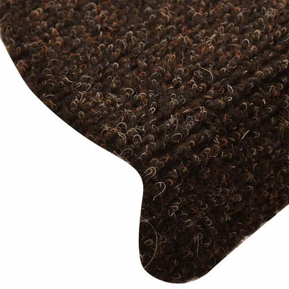 Trapmatten Zelfklevend 20 stuks 65x21x4 cm Bruin Halfrond Groot