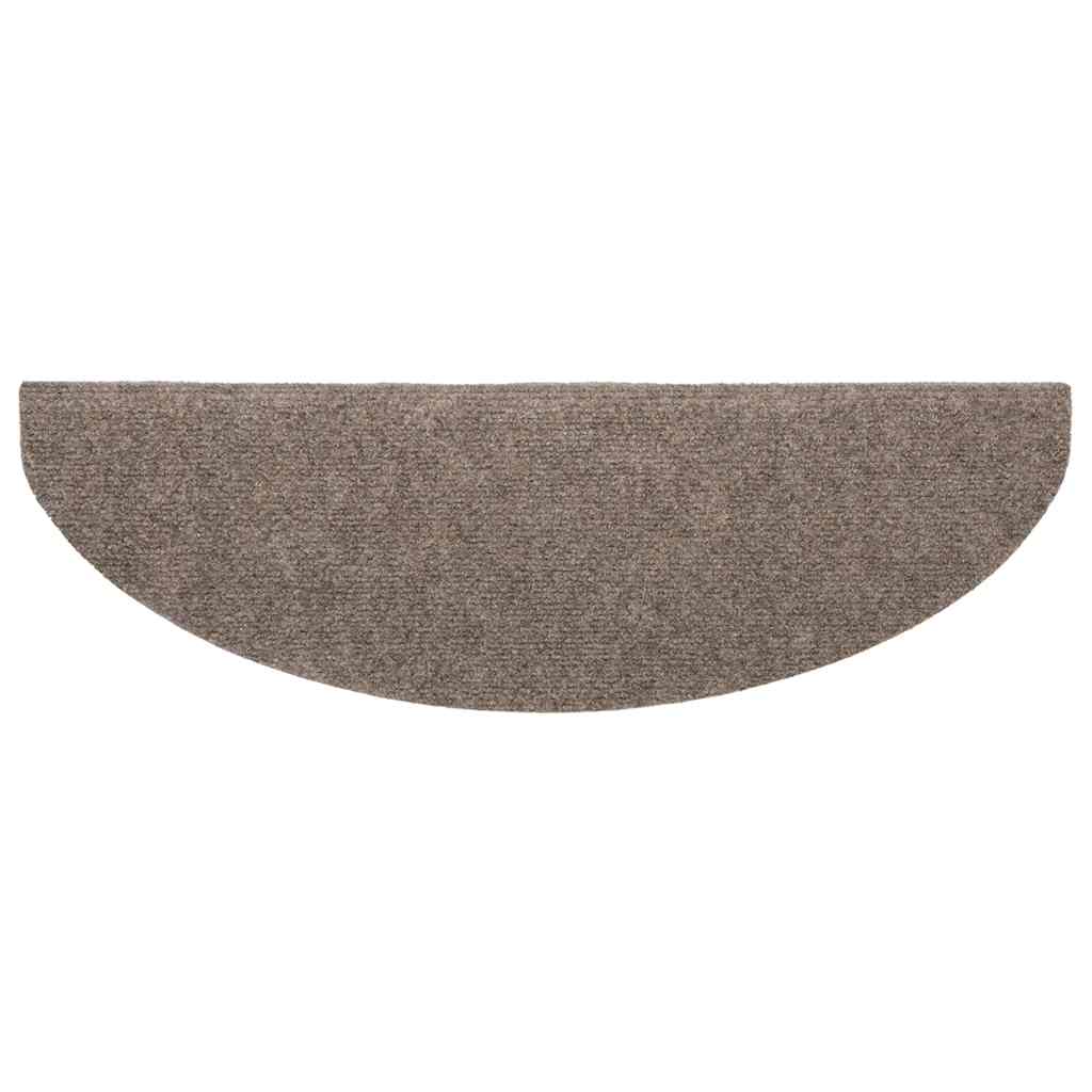 Trapmatten Zelfklevend 20 stuks 65x21x4 cm Beige Halfrond Groot