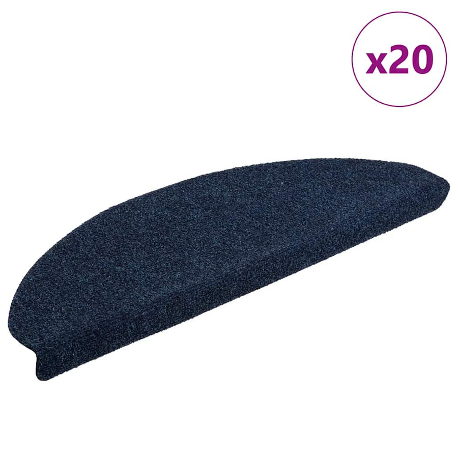 Trapmatten zelfklevend 20 st 65x21x4 cm marineblauw
