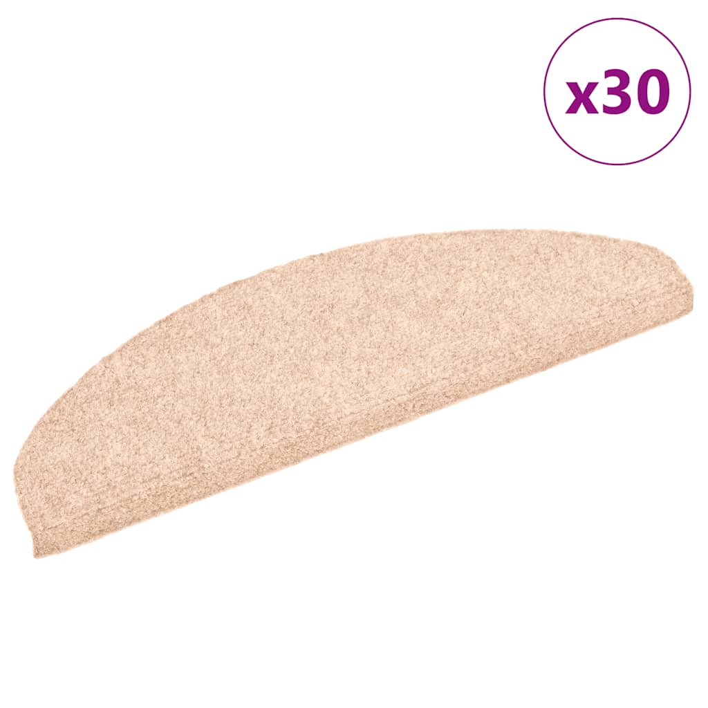 Trapmatten zelfklevend 30 st 65x21x4 cm crèmekleurig
