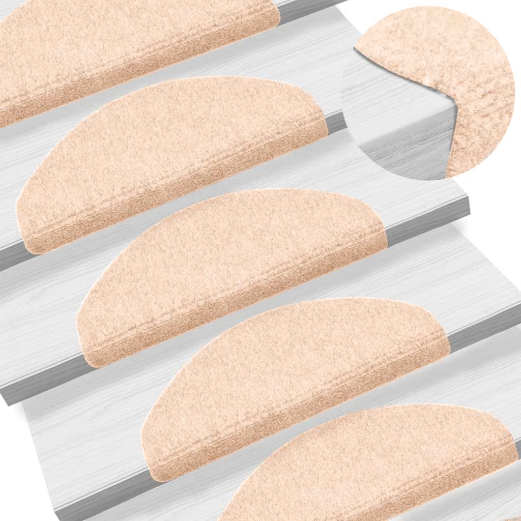 Trapmatten zelfklevend 30 st 65x21x4 cm crèmekleurig