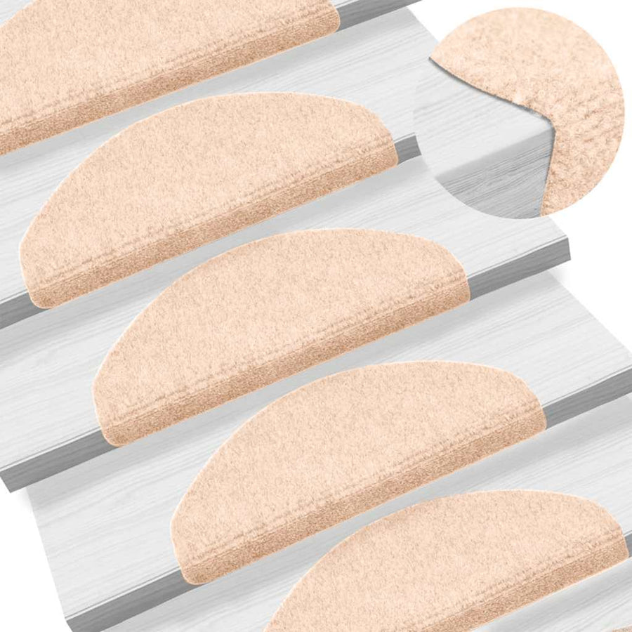 Trapmatten zelfklevend 30 st 65x21x4 cm crèmekleurig