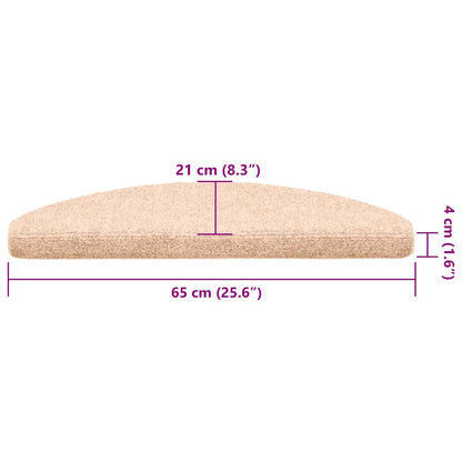 Trapmatten zelfklevend 30 st 65x21x4 cm crèmekleurig