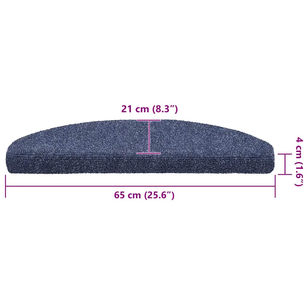 Trapmatten zelfklevend 30 st 65x21x4 cm blauw
