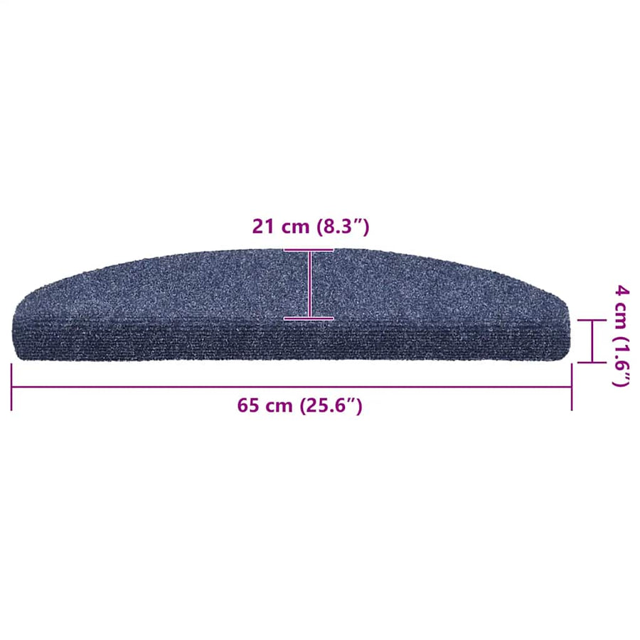 Trapmatten zelfklevend 30 st 65x21x4 cm blauw