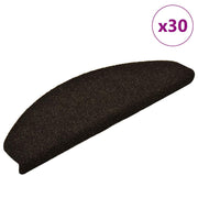 Trapmatten zelfklevend 30 stuks 65x21x4 cm donkerbruin