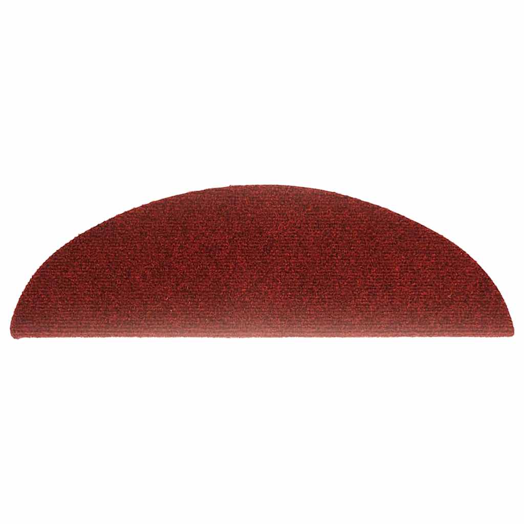 Trapmatten Zelfklevend 20 stuks 56x17x3 cm Bordeaux Rood Halfrond