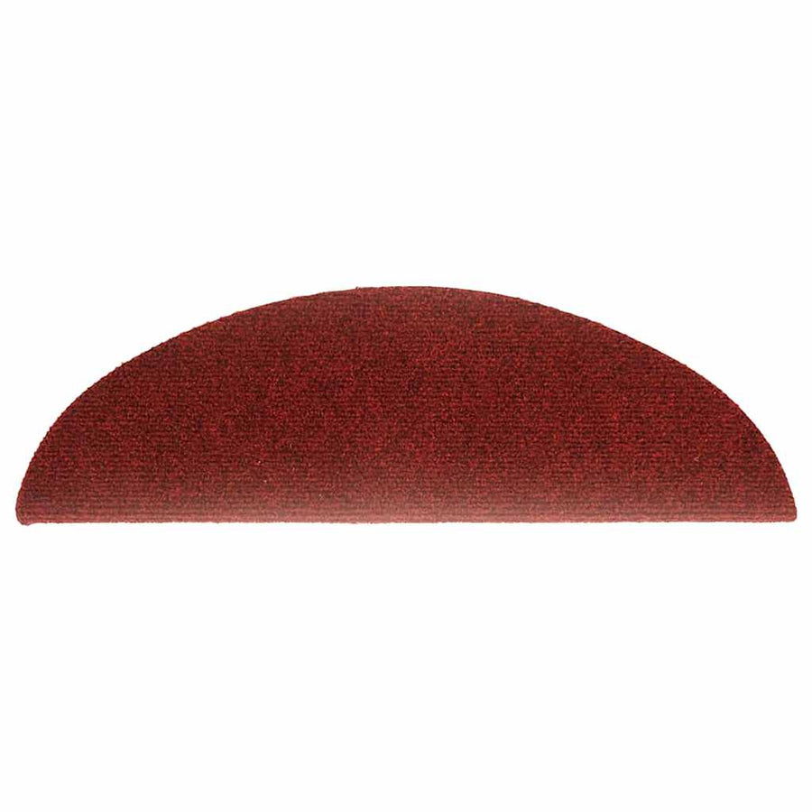 Trapmatten Zelfklevend 20 stuks 56x17x3 cm Bordeaux Rood Halfrond