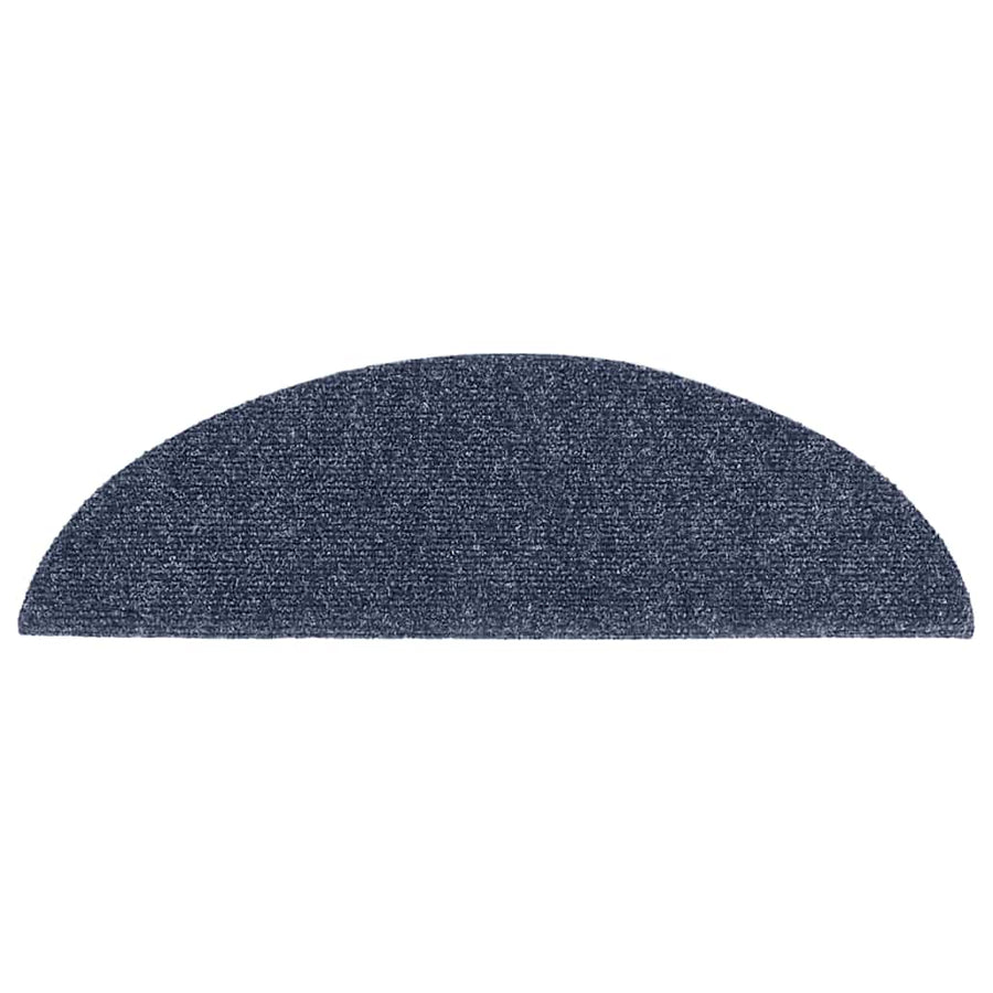 Trapmatten Zelfklevend 20 stuks 56x17x3 cm Blauw Halfrond