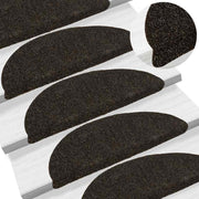 Trapmatten zelfklevend 20 stuks halfrond donkerbruin