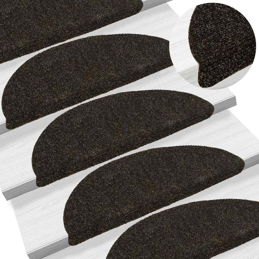 Trapmatten Zelfklevend 20 Stuks Halfrond Donkerbruin 20