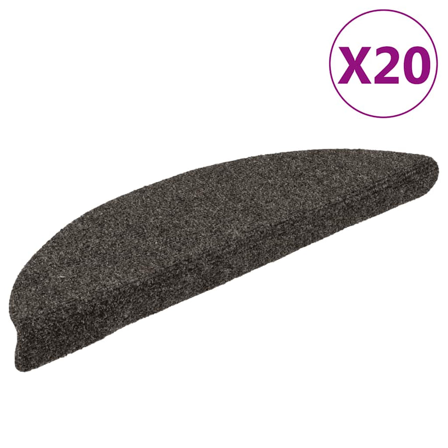 Trapmatten zelfklevend 20 st 56x17x3 cm antraciet