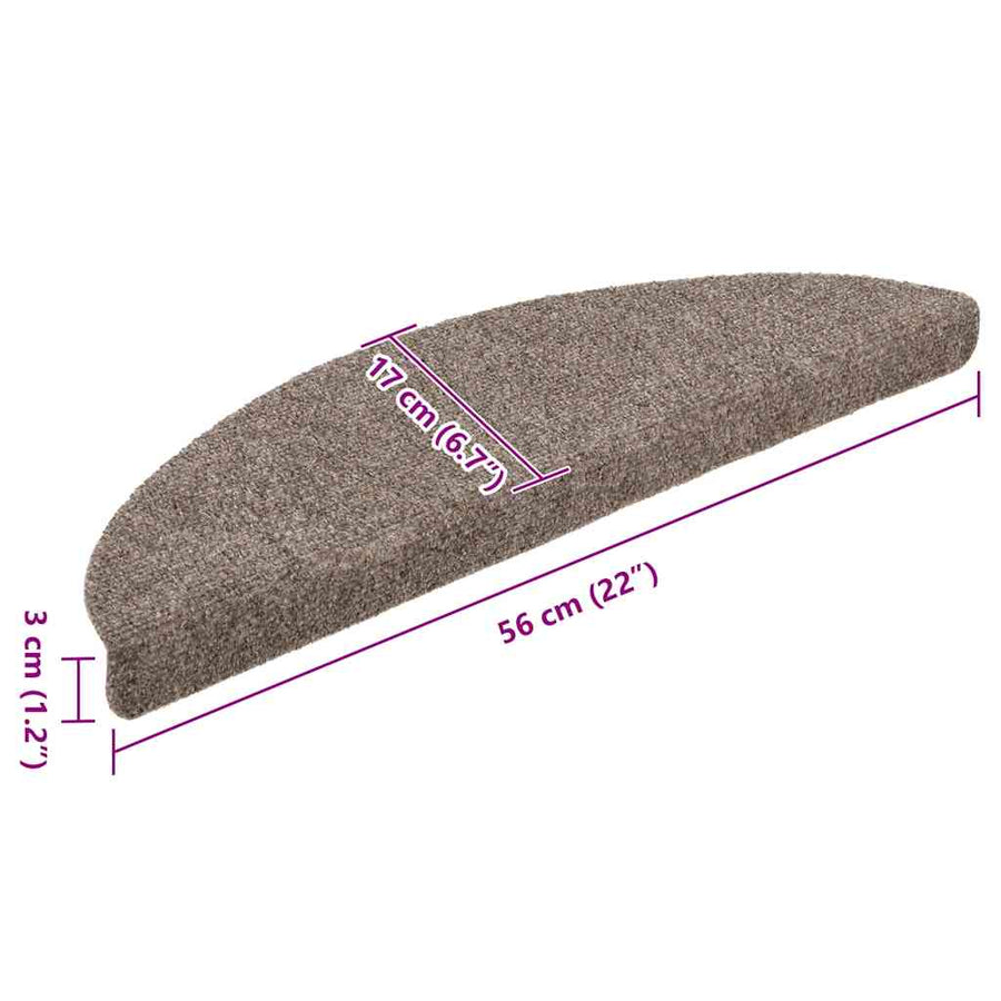 Trapmatten zelfklevend 20 st 56x17x3 cm beige