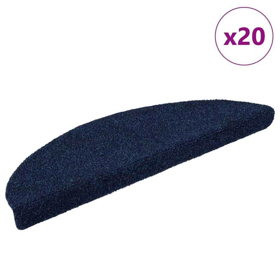 Trapmatten zelfklevend 20 st 56x17x3 cm marineblauw