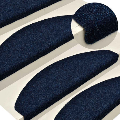 Trapmatten zelfklevend 20 st 56x17x3 cm marineblauw