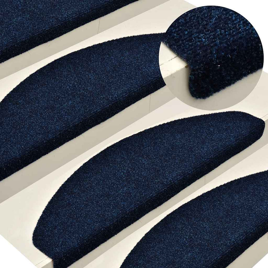 Trapmatten zelfklevend 20 st 56x17x3 cm marineblauw