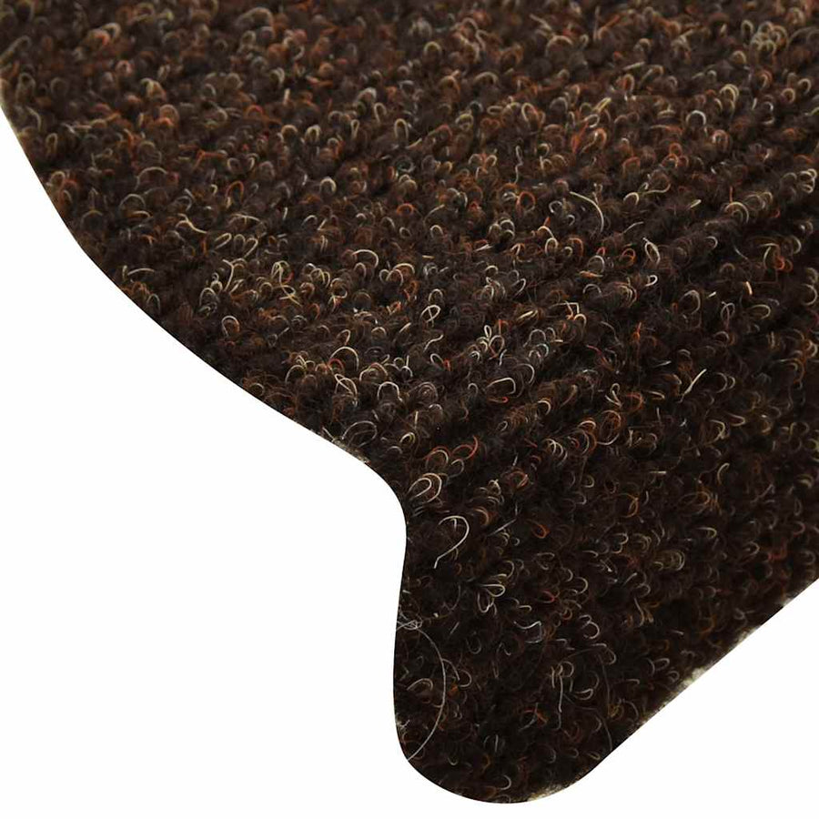 Trapmatten zelfklevend 30 st 56x17x3 cm bruin
