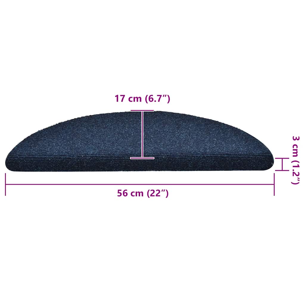 Trapmatten 30 st 36x17x3 cm donkerblauw