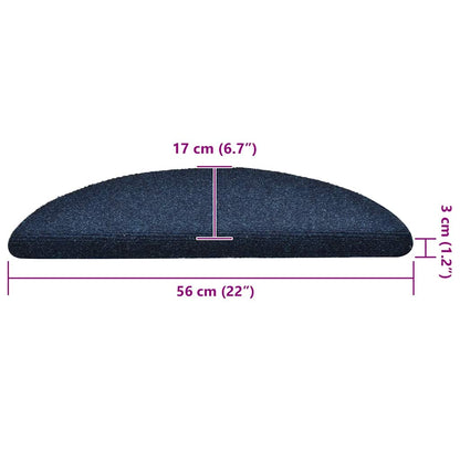 Trapmatten 30 st 36x17x3 cm donkerblauw