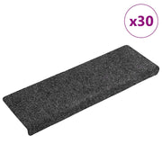 Trapmatten 30 stuks 65x21x4 cm donkergrijs zelfklevend