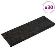Trapmatten zelfklevend 30 stuks 65x21x4 cm zwart