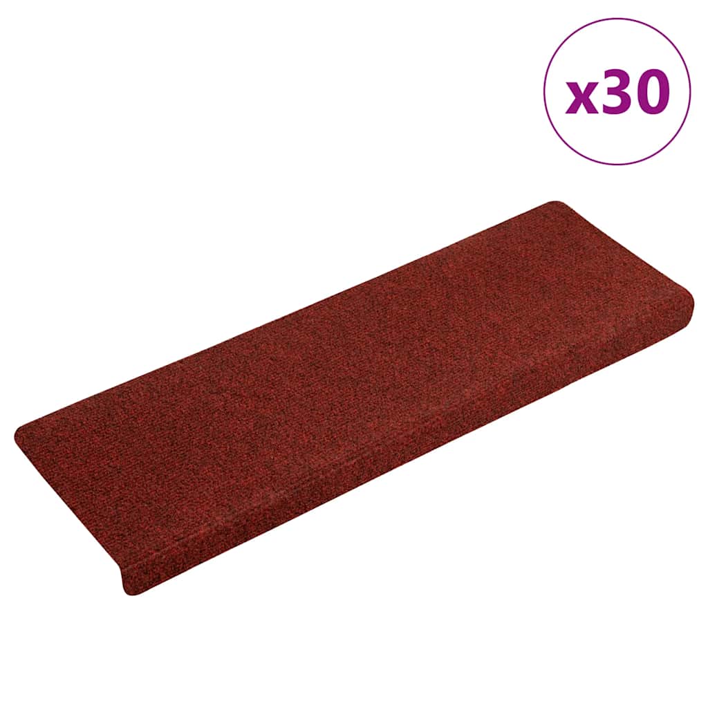 Trapmatten zelfklevend 30 st 65x21x4 cm rood