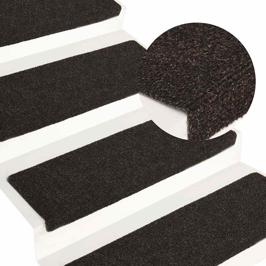 Trapmatten zelfklevend 30 st 65x21x4 cm donkerbruin