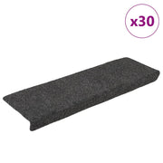 Trapmatten zelfklevend 30 stuks 65x21x4 cm antraciet