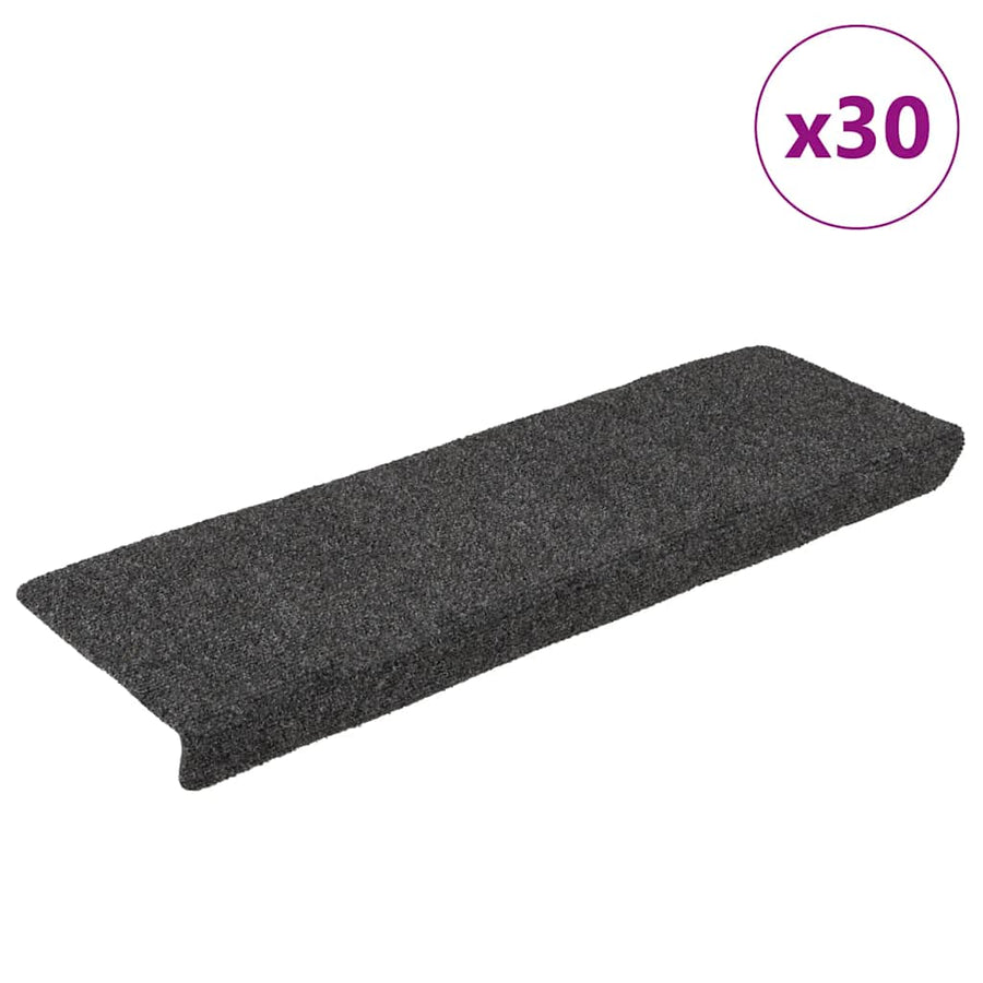 Trapmatten zelfklevend 30 st 65x21x4 cm antraciet