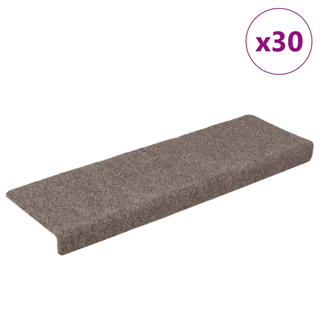 Trapmatten zelfklevend 30 st 65x21x4 cm crèmekleurig