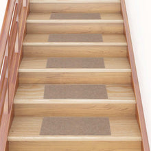 Trapmatten zelfklevend 30 st 60x25 cm rechthoekig lichtbruin
