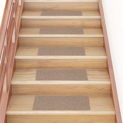 Trapmatten zelfklevend 30 st 60x25 cm rechthoekig lichtbruin