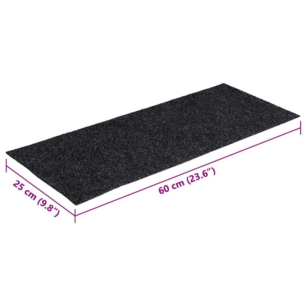 Trapmatten zelfklevend 30 st 60x25 cm rechthoekig grijs