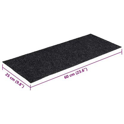 Trapmatten zelfklevend 30 st 60x25 cm rechthoekig grijs